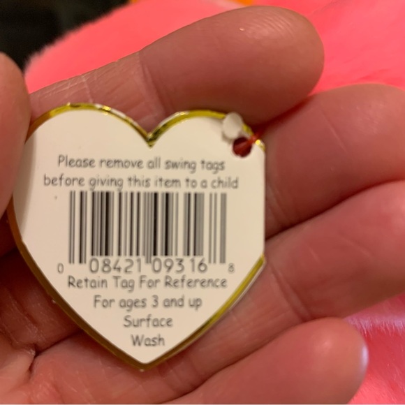 Ty Beanie Buddies Collection Pinky Flamingo 1998 - Picture 11 of 13